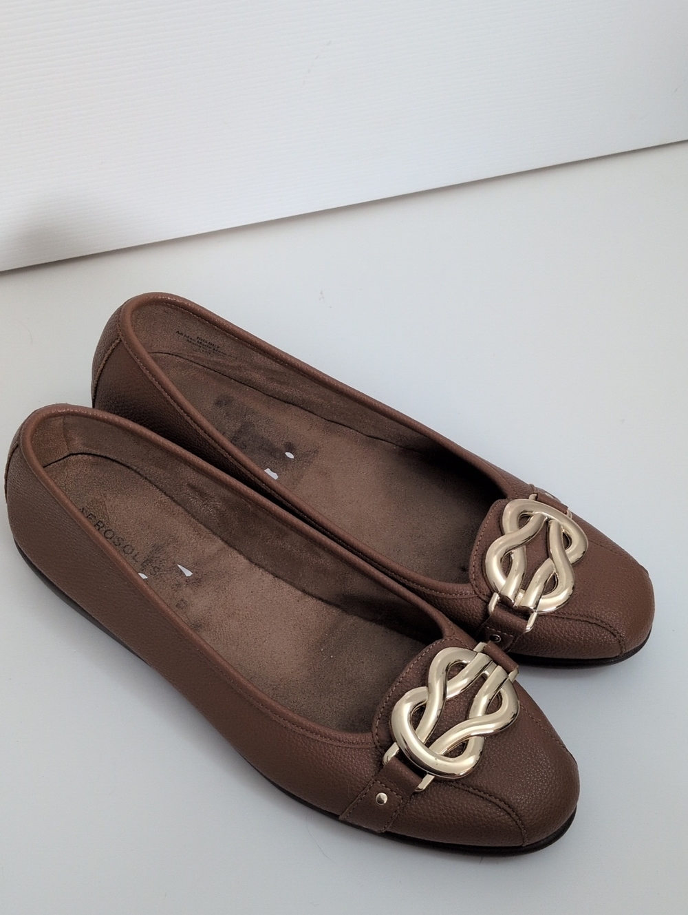 Aerosoles Big Bet Ballet Flat - Brown - 11M